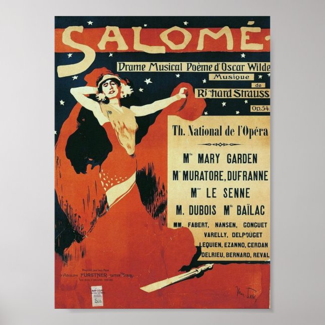 Poster L'opéra Salome (Devant)