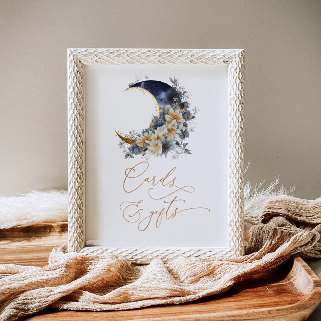 Poster L'or de la marine Sur la lune Cartes et cadeaux (Créateur téléchargé)
