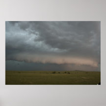 L'orage s'approche de l'affiche agricole