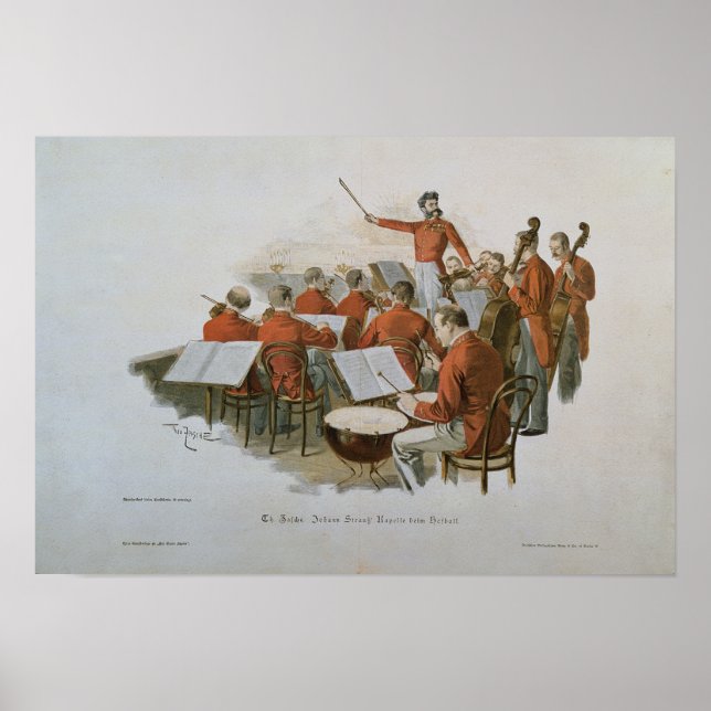 Poster L'Orchestre Johann Strauss à un Court Ball (Devant)