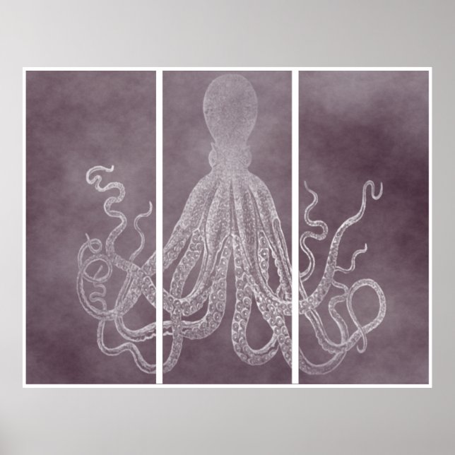 Poster Lord Bodner Triptyque En Rose Dusky (Devant)