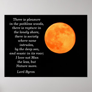 Poster Lord Byron citation - Art print
