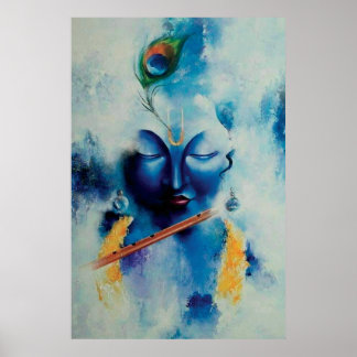 Poster Lord Shree Krishna Design artistique Wall Art