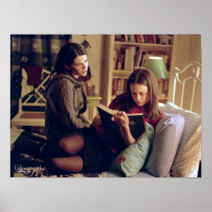 Poster Lorelai and Rory Sitting in Bedroom