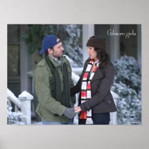 Poster Lorelai & Luke Holding Hands in the Snow