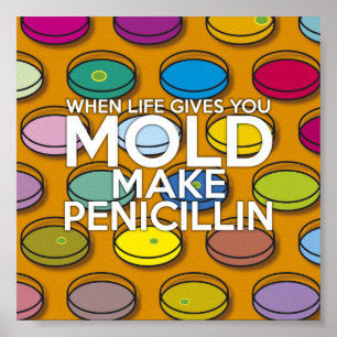 POSTER LORSQUE LA VIE VOUS DONNE MOLD FAIRE PENICILLIN