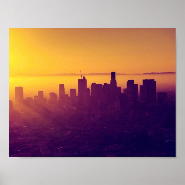 Poster Los Angeles au coucher du soleil (Devant)