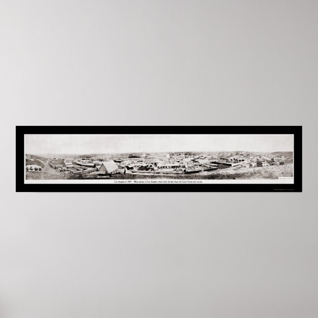 Poster Los Angeles, CA Photo 1869 (Devant)