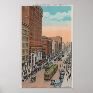 Poster Los Angeles, CABroad à partir de 4th Street View