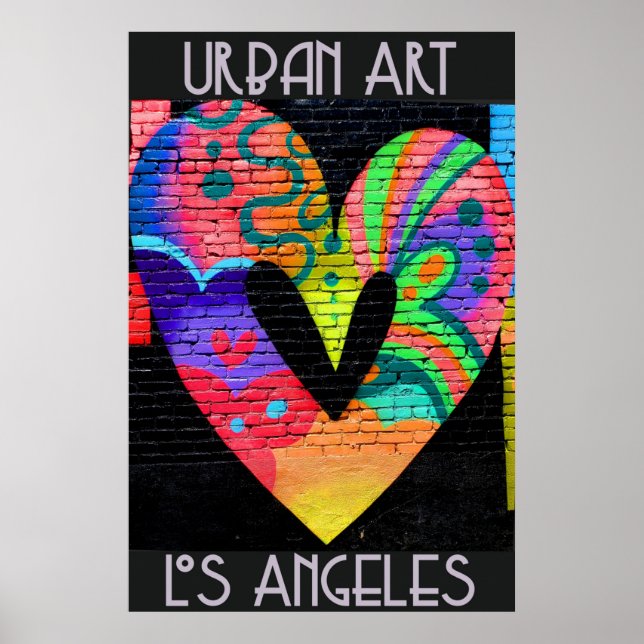 Poster Los Angeles California Cool Urban Street Art (Devant)