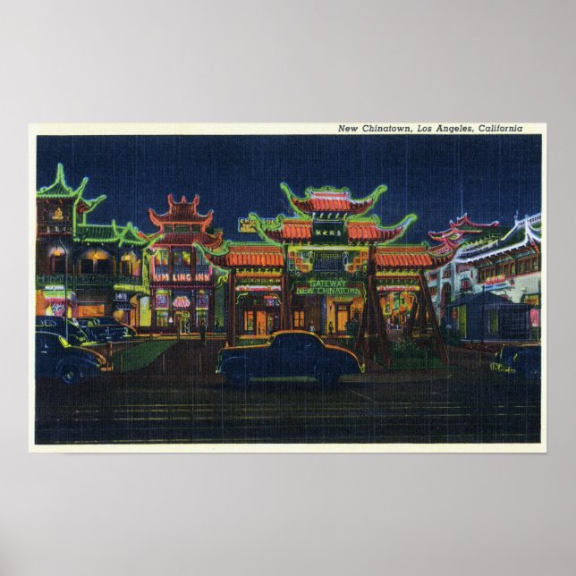 Poster Los Angeles, California Gateway to New (Devant)