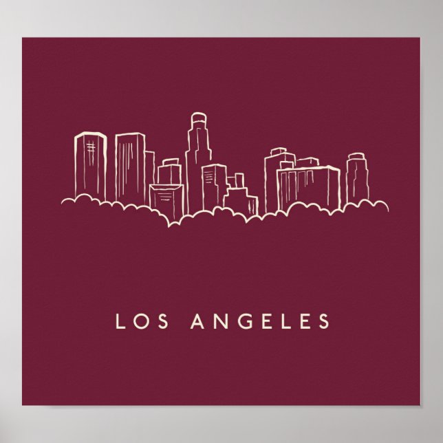 Poster Los Angeles Californie (Devant)