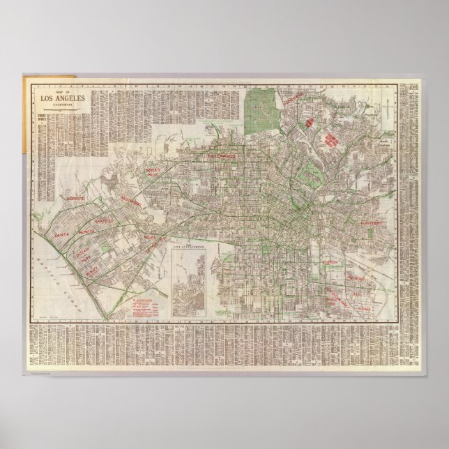 Poster Los Angeles, Californie 2 (Devant)