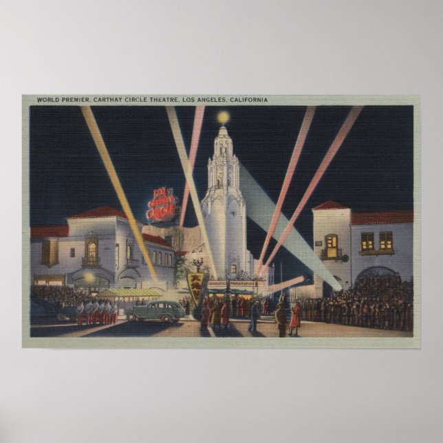 Poster Los Angeles, CAPremier, Carthay Circle Theatre (Devant)