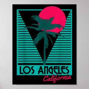 Poster Los Angeles Vintage Retro La California Beach Souv