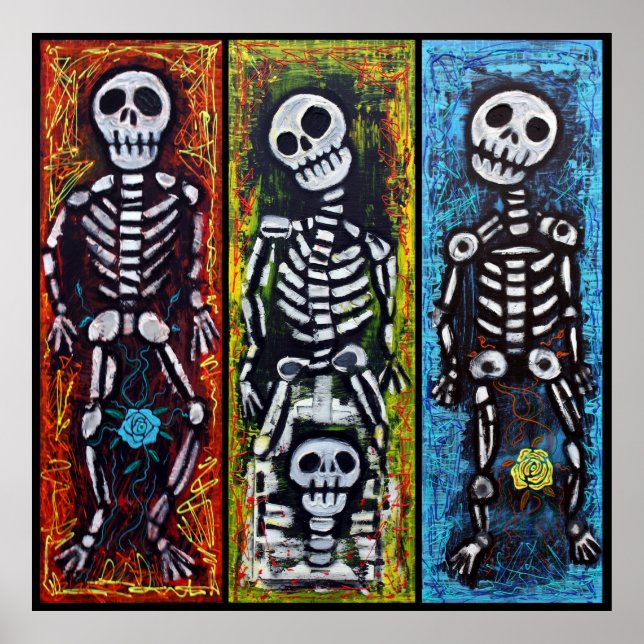 Poster Los Compadres Muertos (Devant)