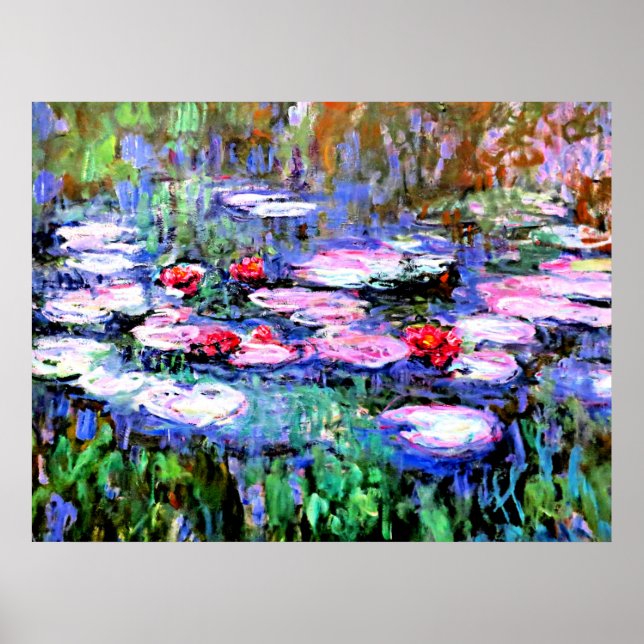 Poster Los Nenufares par Monet (Devant)