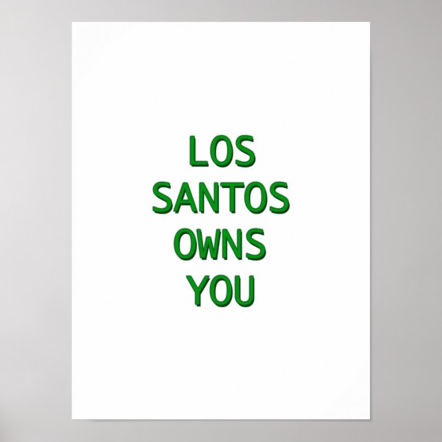Poster Los Santos vous appartient (Devant)