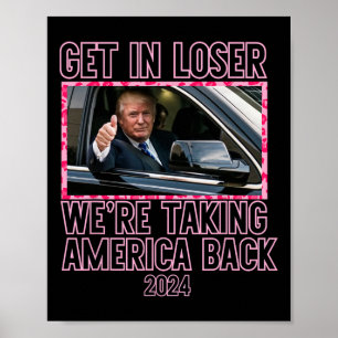 Poster Loser nous reprenons l'Amérique Funny 2024