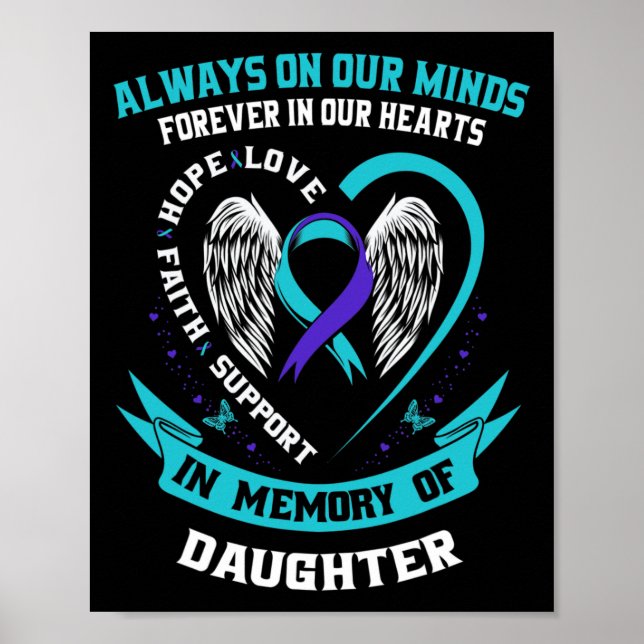 Poster Loss Of Daughter Suicide Awareness Prevention Wing (Devant)
