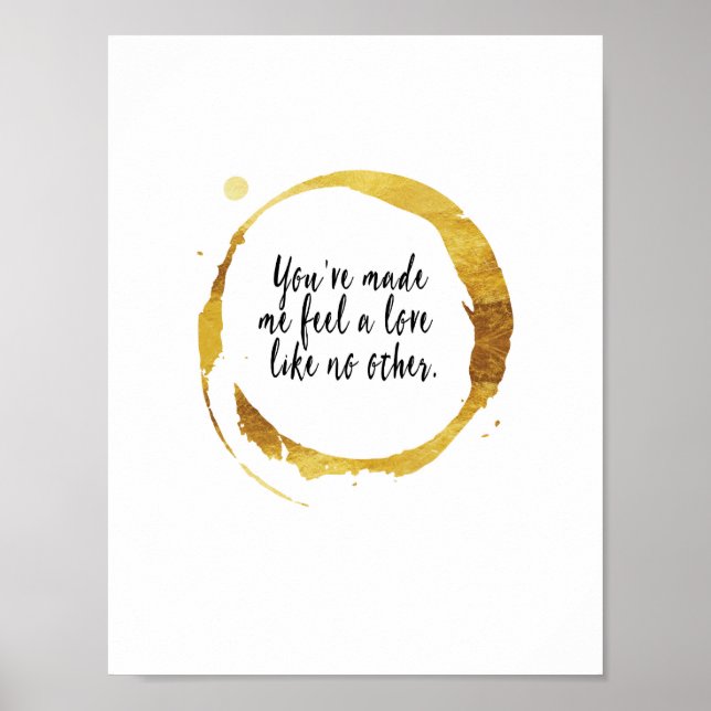 Poster Lot Citation Café Stain Wall Art (Devant)