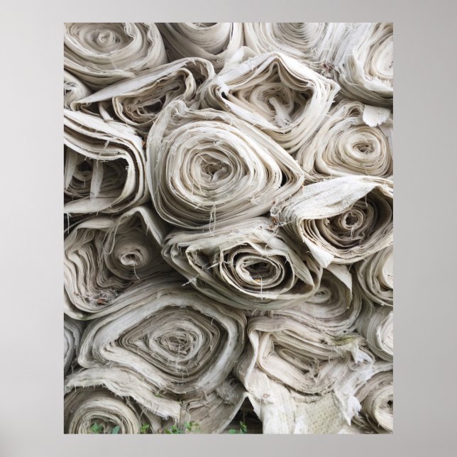 Poster Lot textile blanc (Devant)