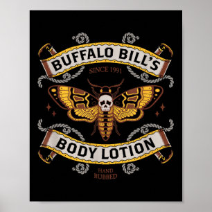 Poster Lotion corporelle Goth - Mort Tête de la Mousse -