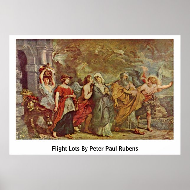 Poster Lots De Vol Par Peter Paul Rubens (Devant)