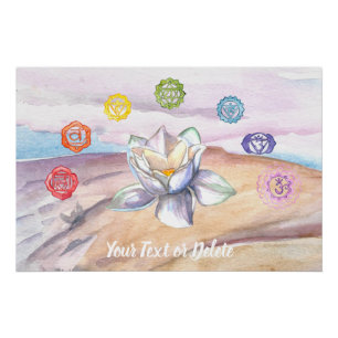 Poster *~* Lotus Beach Chakra Art Peinture Artistique
