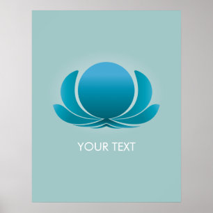 POSTER LOTUS BLEU