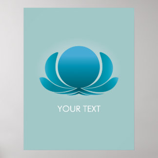 POSTER LOTUS BLEU