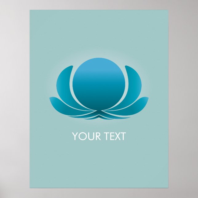 POSTER LOTUS BLEU (Devant)