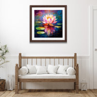 Lotus Bloom : Art Floral Abstrait