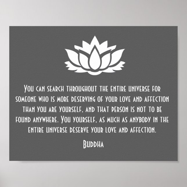 Poster Lotus Buddha Love (Devant)