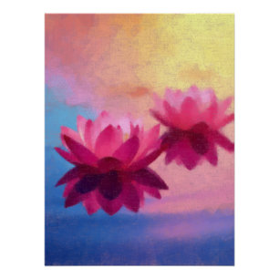 Poster Lotus d'eau