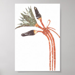 Poster Lotus égyptien antique Fleur & Buds