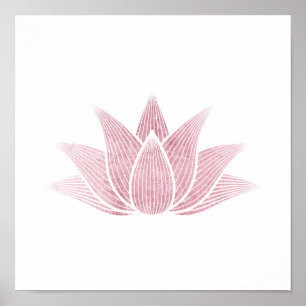 Poster Lotus Flower Yoga Namaste Wellness Méditation