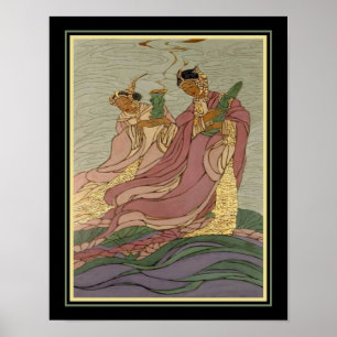 Poster "Lotus Goddesses" vers 1931 par Bertha Lum
