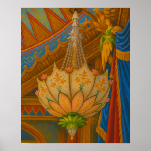 Poster Lotus Light - Pavilion Royal Chandelier Imprimer (Devant)