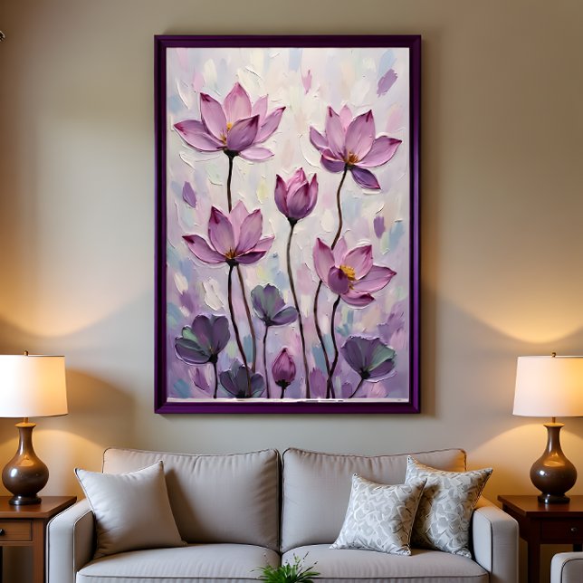 Poster Lotus – Oil Painting (Créateur téléchargé)