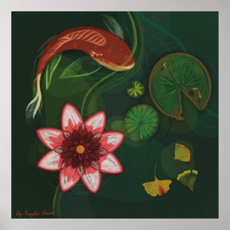 Poster Lotus Pond