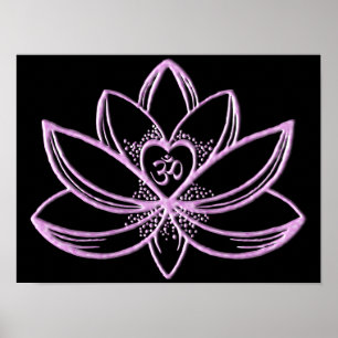 Poster Lotus rose