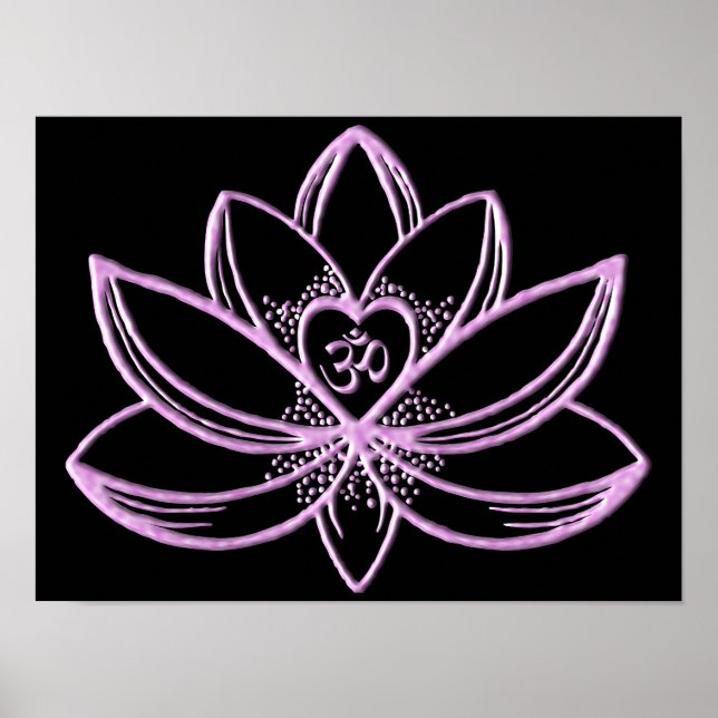 Poster Lotus rose  (Devant)
