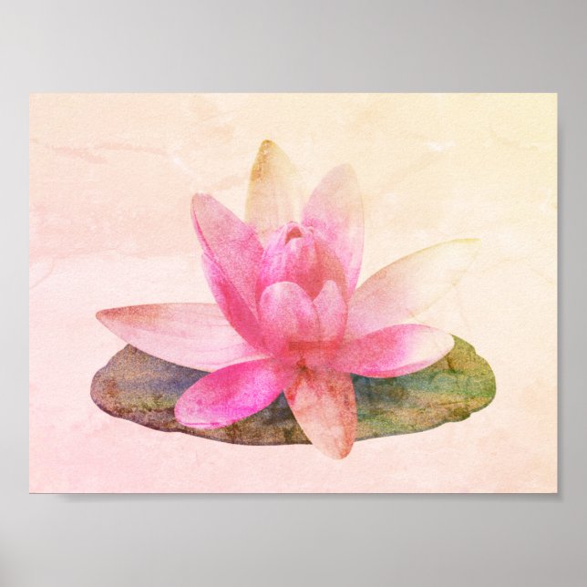 POSTER : LOTUS ROSE (Devant)