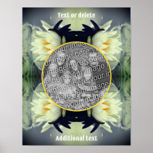 Poster Lotus Water Lily Flower Créez votre propre photo