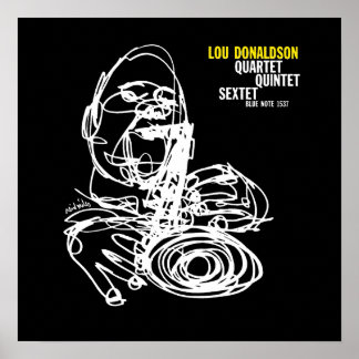 Poster Lou Donaldson Jazz Vintage