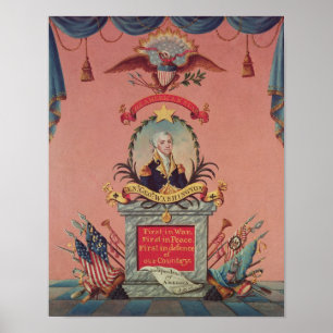 Poster Louange de George Washington