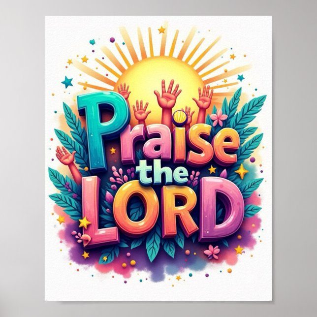 Poster Louange le Seigneur (Devant)