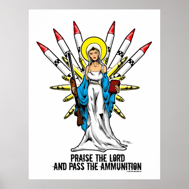 Poster "Louez le Seigneur, et passez les munitions" - 2 (Devant)