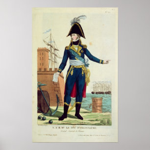 Poster Louis-Antoine de Bourbon Duc d'Angoulême